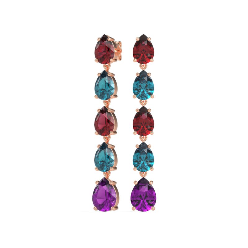 Pear Shape Dangling Earrings