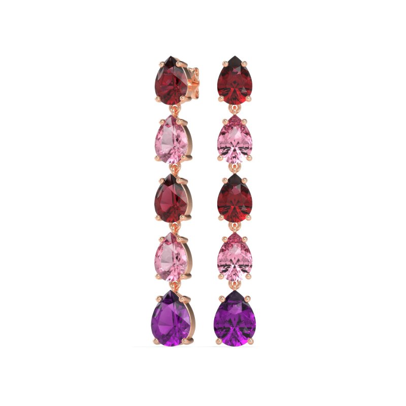 Pear Shape Dangling Earrings