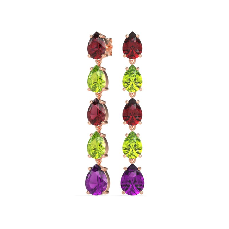 Pear Shape Dangling Earrings