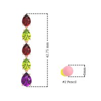 Pear Shape Dangling Earrings