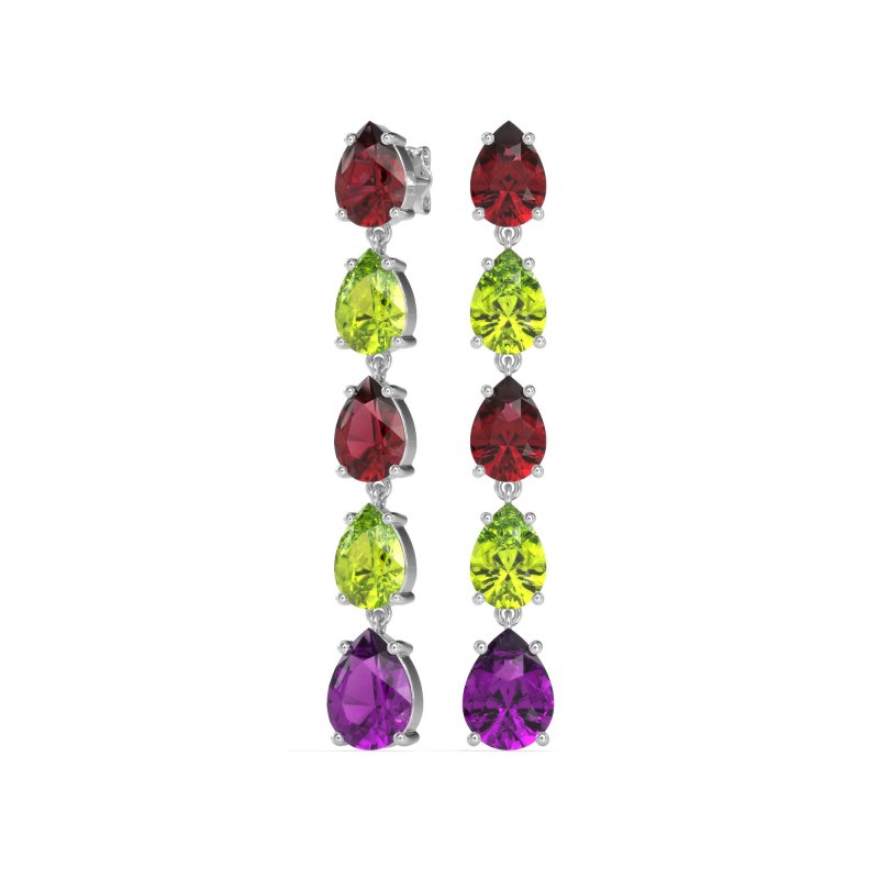 Pear Shape Dangling Earrings