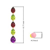 Pear Shape Dangling Earrings