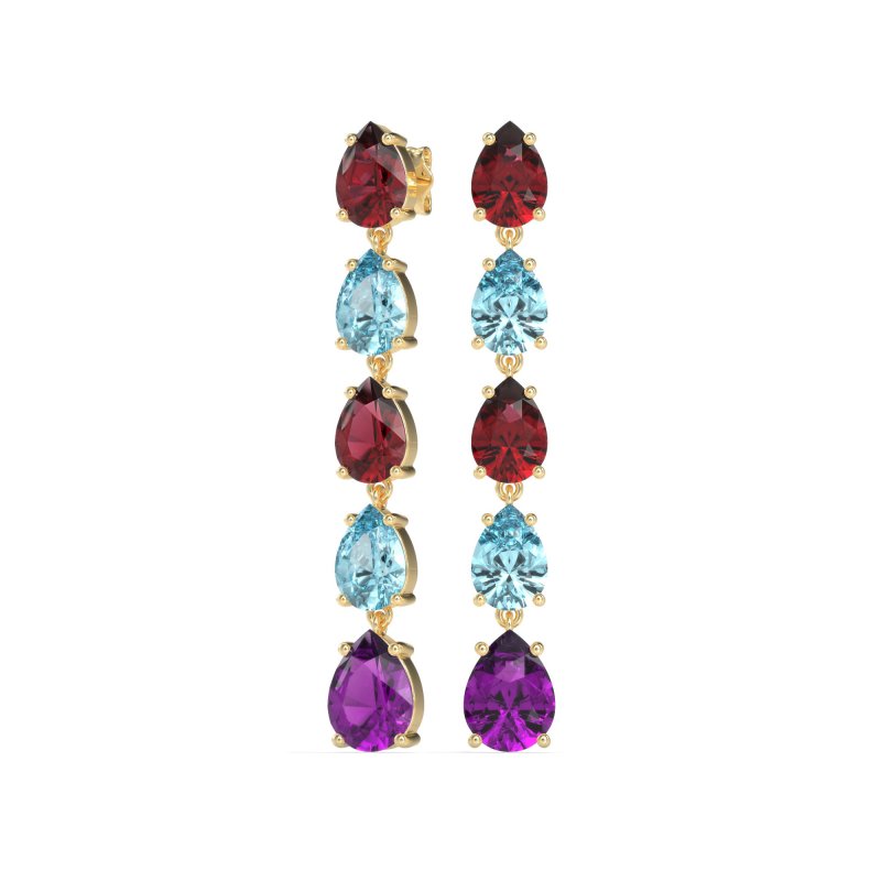 Pear Shape Dangling Earrings