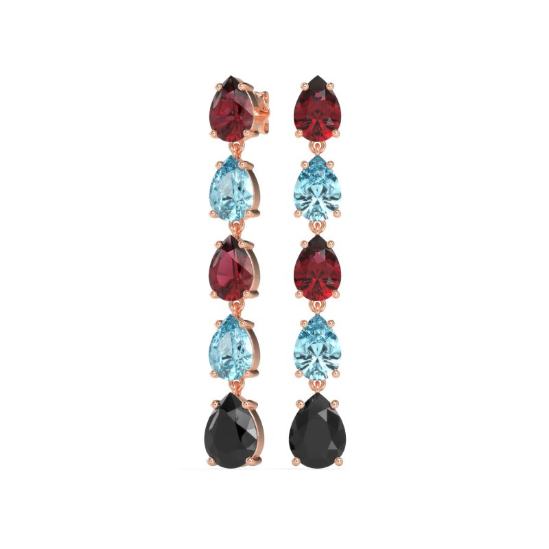 Pear Shape Dangling Earrings