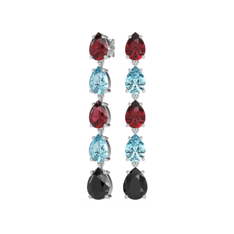Pear Shape Dangling Earrings
