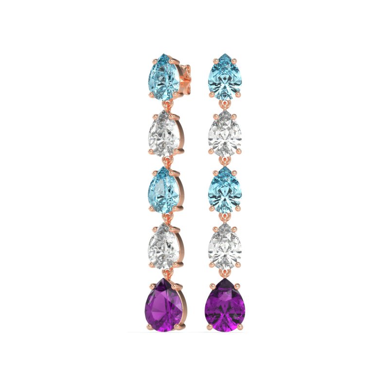 Pear Shape Dangling Earrings
