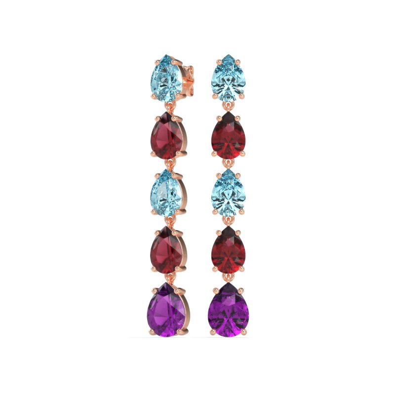 Pear Shape Dangling Earrings