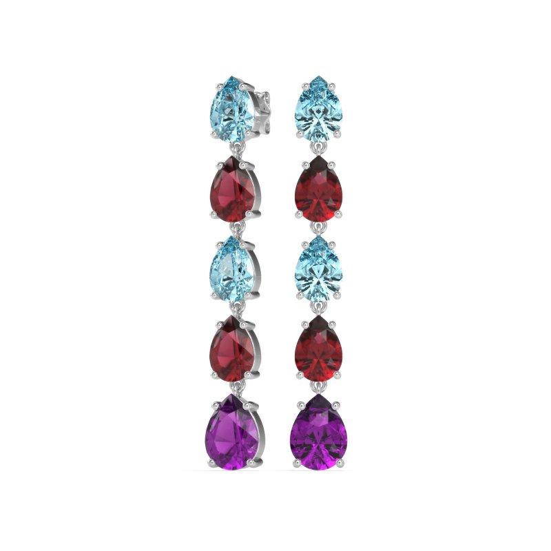 Pear Shape Dangling Earrings