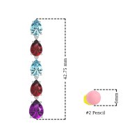 Pear Shape Dangling Earrings