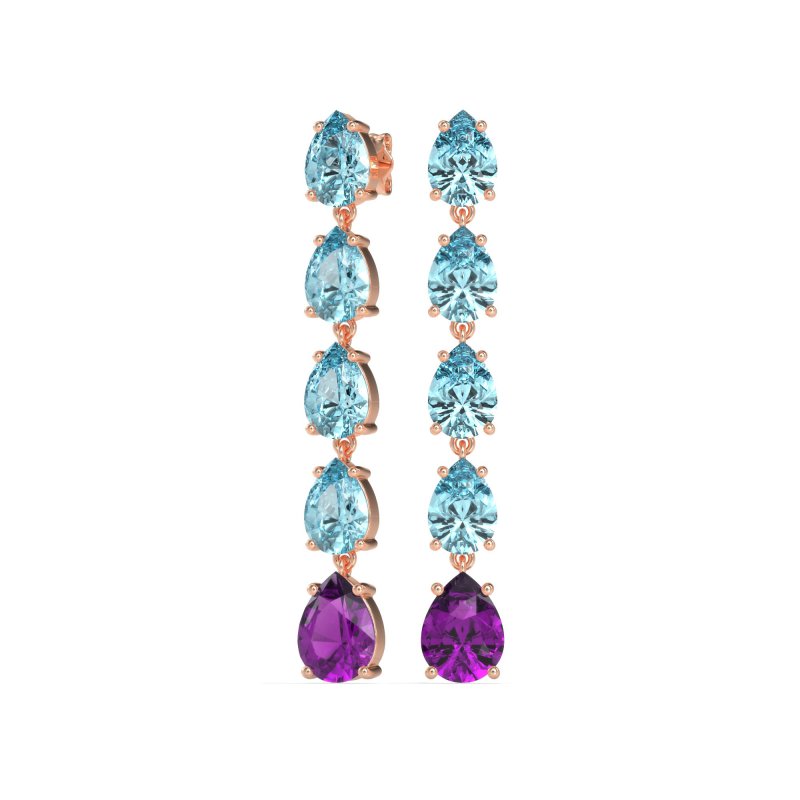 Pear Shape Dangling Earrings