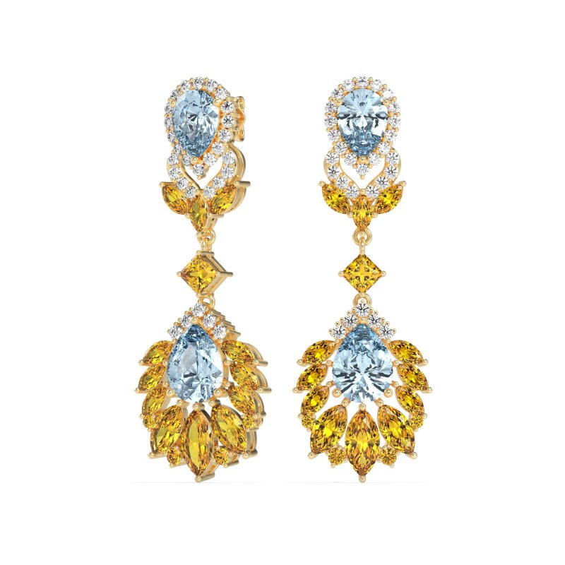 Antique Chandelier Drop Earrings