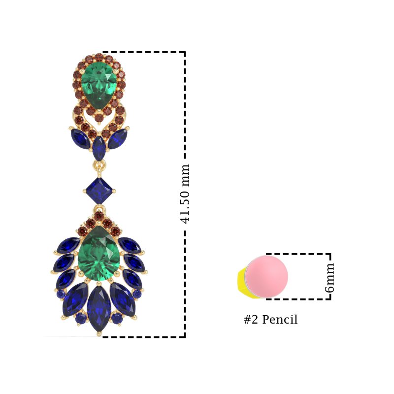 Antique Chandelier Drop Earrings