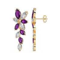 Marquise Floral Stud Earrings