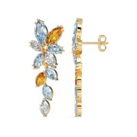 Marquise Floral Stud Earrings