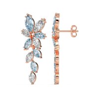 Marquise Floral Stud Earrings