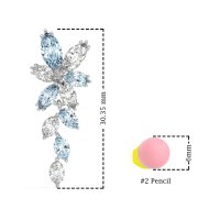 Marquise Floral Stud Earrings