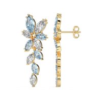 Marquise Floral Stud Earrings