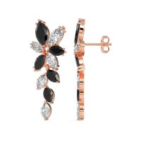 Marquise Floral Stud Earrings
