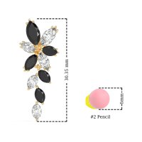 Marquise Floral Stud Earrings