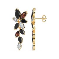Marquise Floral Stud Earrings