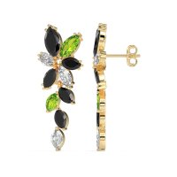 Marquise Floral Stud Earrings