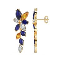Marquise Floral Stud Earrings