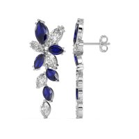 Marquise Floral Stud Earrings