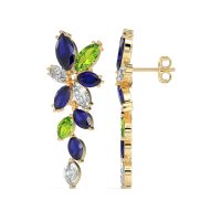 Marquise Floral Stud Earrings