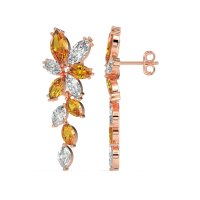 Marquise Floral Stud Earrings