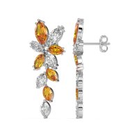 Marquise Floral Stud Earrings