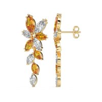 Marquise Floral Stud Earrings