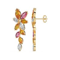 Marquise Floral Stud Earrings
