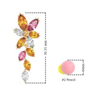 Marquise Floral Stud Earrings