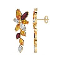 Marquise Floral Stud Earrings