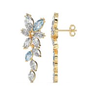 Marquise Floral Stud Earrings