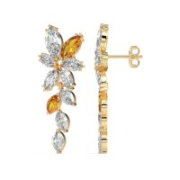 Marquise Floral Stud Earrings