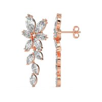 Marquise Floral Stud Earrings