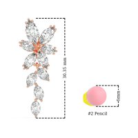 Marquise Floral Stud Earrings