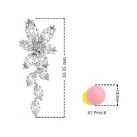 Marquise Floral Stud Earrings