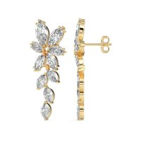 Marquise Floral Stud Earrings