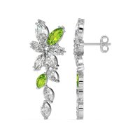 Marquise Floral Stud Earrings