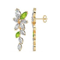 Marquise Floral Stud Earrings