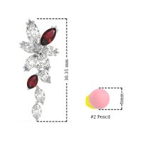 Marquise Floral Stud Earrings