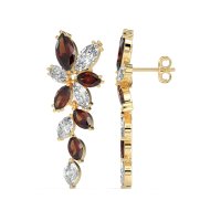 Marquise Floral Stud Earrings