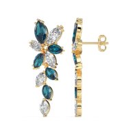 Marquise Floral Stud Earrings