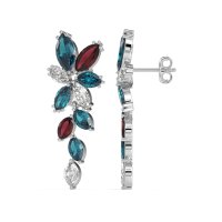 Marquise Floral Stud Earrings