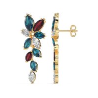 Marquise Floral Stud Earrings