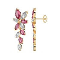 Marquise Floral Stud Earrings