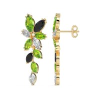 Marquise Floral Stud Earrings