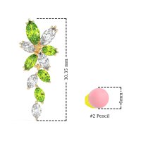 Marquise Floral Stud Earrings